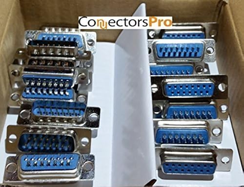 Connectors Pro Pc Accessories 10 Pairs DB15 Male and Female D-Sub 15P ...