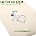 Grounding Brand Half Sheet with Earth Connection Cord - Silver Conductive Mat for Better Sleep, EMF Protection and Healthy Energy, Large 98x35.5 fits Full, Queen, King, Tan