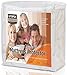 Utopia Bedding Waterproof Cooling Mattress Protector Twin Size, 200 GSM Viscose Made from Bamboo Mattress Cover, Fits 15 Inches Deep, Fitted Style with Stretchable Pockets