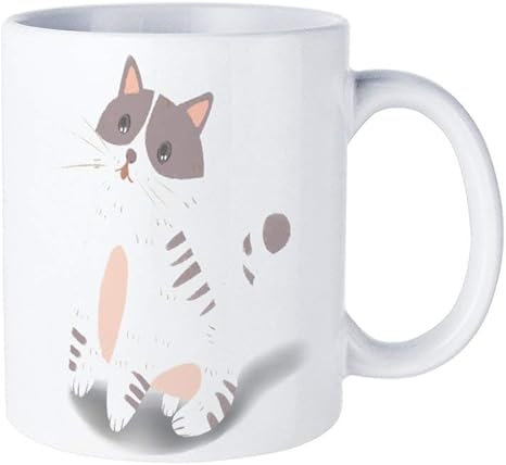 Amazon Co Jp 空を見上げている猫マグカップ おしゃれ セラミック コーヒーマグ 創意コップ かわいい ティーカップ 330ml ホーム キッチン