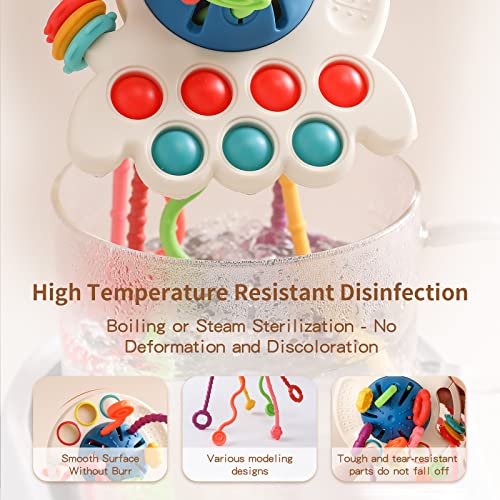 Youuys Baby Rassel Bär Form - Silikon Rassel Ab 0 Monate Montessori Spielzeug