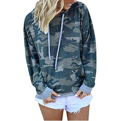 Women's Camouflage Hooded Sweatshirt Pullover Kuwait Ubuy