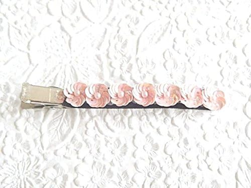 Pink Sequin Hair Clip by Embellished Life Designs