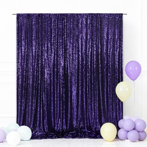 Eternal Beauty Purple Sequin Backdrop