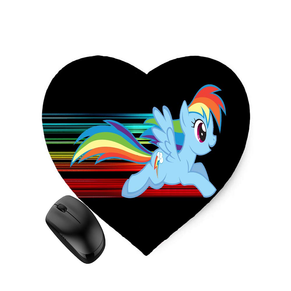My Little Pony Rainbow Dash (Heart-Shaped) Mouse Pad 8.6"x 7.9"