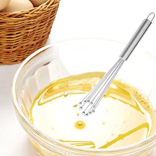Stainless Steel Ball Whisk - Hight Quality Kitchen Gadget 12"- Hand Mixer &amp; Kitchen Whisk with Handle - Modern Sleek Design Whisk for Quickest Whisking, Mixing, Beating &amp; Blending