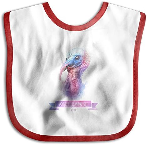 MGDBB Kids' Slobber Teething Latest Watercolor Goose Head Illustration Bandana Drool Bibs