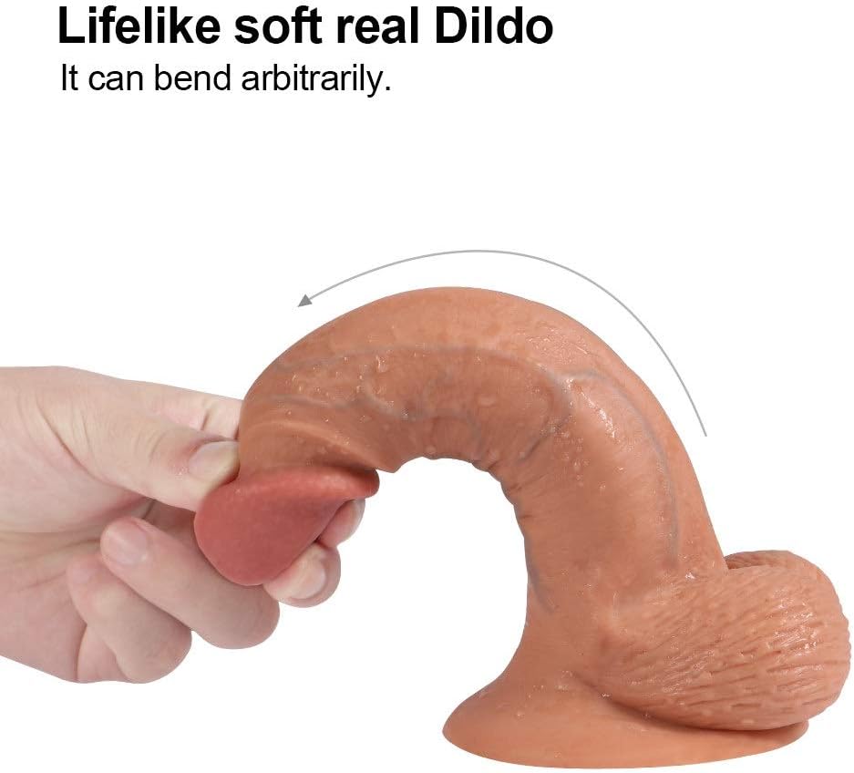 OAIDJ 7.48 Inch Realistic Mini Dillo Massage Analog Plug with Suction Cup Suitable for Men and Women OAIDJ