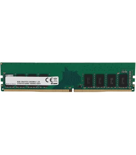 Crucial 8GB Single DDR4 2400 MT/s (PC4-19200) SR x8 DIMM 288-Pin