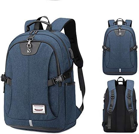 Backpack Men, Fashion Trend Large-capacity Computer Backpack, Simple Casual High School College Student Bag,Blue