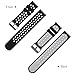 20mm Universal Smart Watch Bands, FanTEK Soft Silicone Sport Quick Release Watch Strap Wristband for Samsung Gear 2 Classic/Ticwatch 2 /Moto 360 For Men 2nd Gen 42mm--L Size