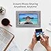 Digital Picture Frame iDeaPLAY 10.1 inch WiFi Touchscreen Photo Frame with 8GB Storage Volume, 1280x800 HD Display, Gift Choice,Support Photo, Music, Calendar, Clock - Driftwood