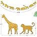 Gold Jungle Safari Animal Banner