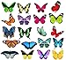 Quotidian Products Butterfly Window Clings-20xAnti Collision Decal to Prevent Bird Strikes on Doors & Windows-Static,UV Resistant & Non Adhesive Vinyl Cling Deterrent Decal & Glass Decor to Alert Bird