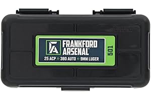 Frankford Arsenal Hinge-Top Ammo Boxes with True Mechanical Hinge for Ammunition Storage and Organization