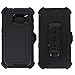 Heavy Duty Defender Impact Rugged with Built-in Screen Protector Case Cover with Clip for Samsung Galaxy S7 (Black)