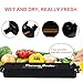 PDR TEC Vacuum Sealers，Automatic Food Preservation Machine for Dry and Moist Food Packing, Fresh Preservation Vacuum Air Sealing System Safety Black with 15pcs Sealing Bags