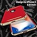 TORRAS Lock Series for iPhone X Case/for iPhone Xs Case 3-in-1 Luxury Anti-Scratch Hard Cover with Electroplated Frame Phone for iPhone Xs/X, Red