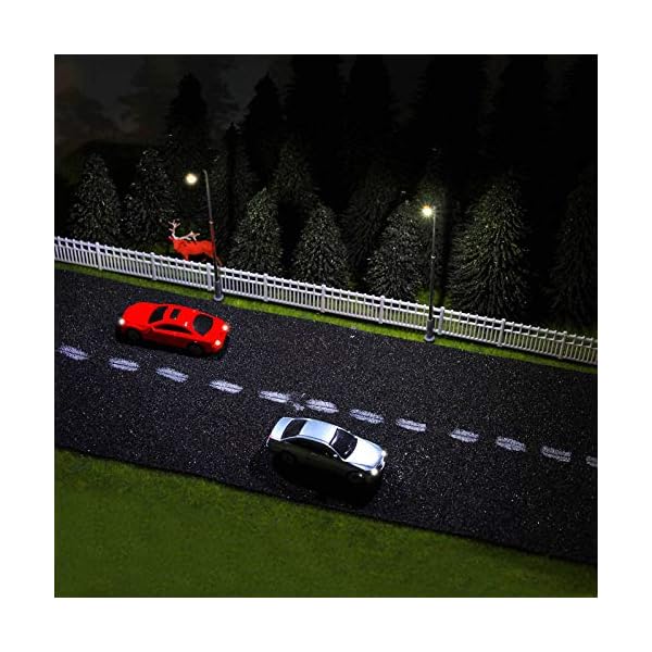 Evemodel 12 STK. Spur H0 TT Model beleuchtete Autos mit 12V LED Leuchten fÃ¼r GebÃ¤ude Layout 12V Neu EC100-12-EU – Bild 6