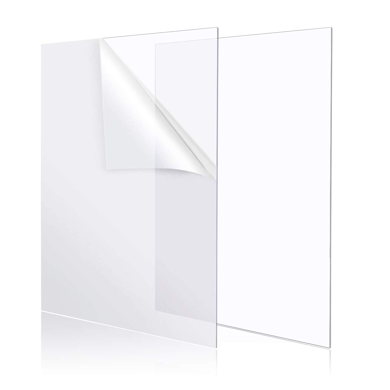 YSTIME 8" x 12" Clear Acrylic Sheet Plexiglass