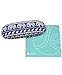 JAVOedge Blue Elephant Fabric Print Eyeglass Case