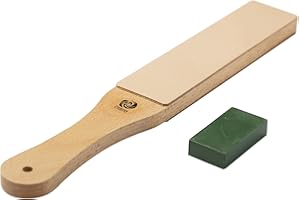 Finisolva Double-Sided Leather Strop for Knife Sharpening with Buffing Polishing Cutting Compound Stropping Kit for Finisolva Diamond Pastes
