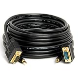C&E Premium 25 Feet HD15 M/M VGA/SVGA/UXGA with Audio Monitor Projector Cable, CNE09086