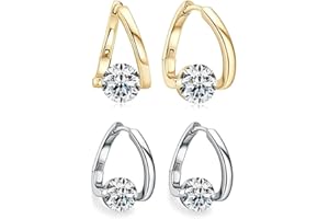 DIOWUS 2 Pairs Lymphatic Drainage Slimming Hoop Earrings, Flysmus Halolux Lymphvity Magnetotherapy Germanium Earrings, Lymphatic Activity Hoop Acupuncture Therapy Earrings Fashion Jewelry Gift For Women Girls