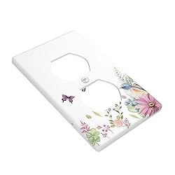 Butterfly Flower Single Duplex Outlet Light Switch