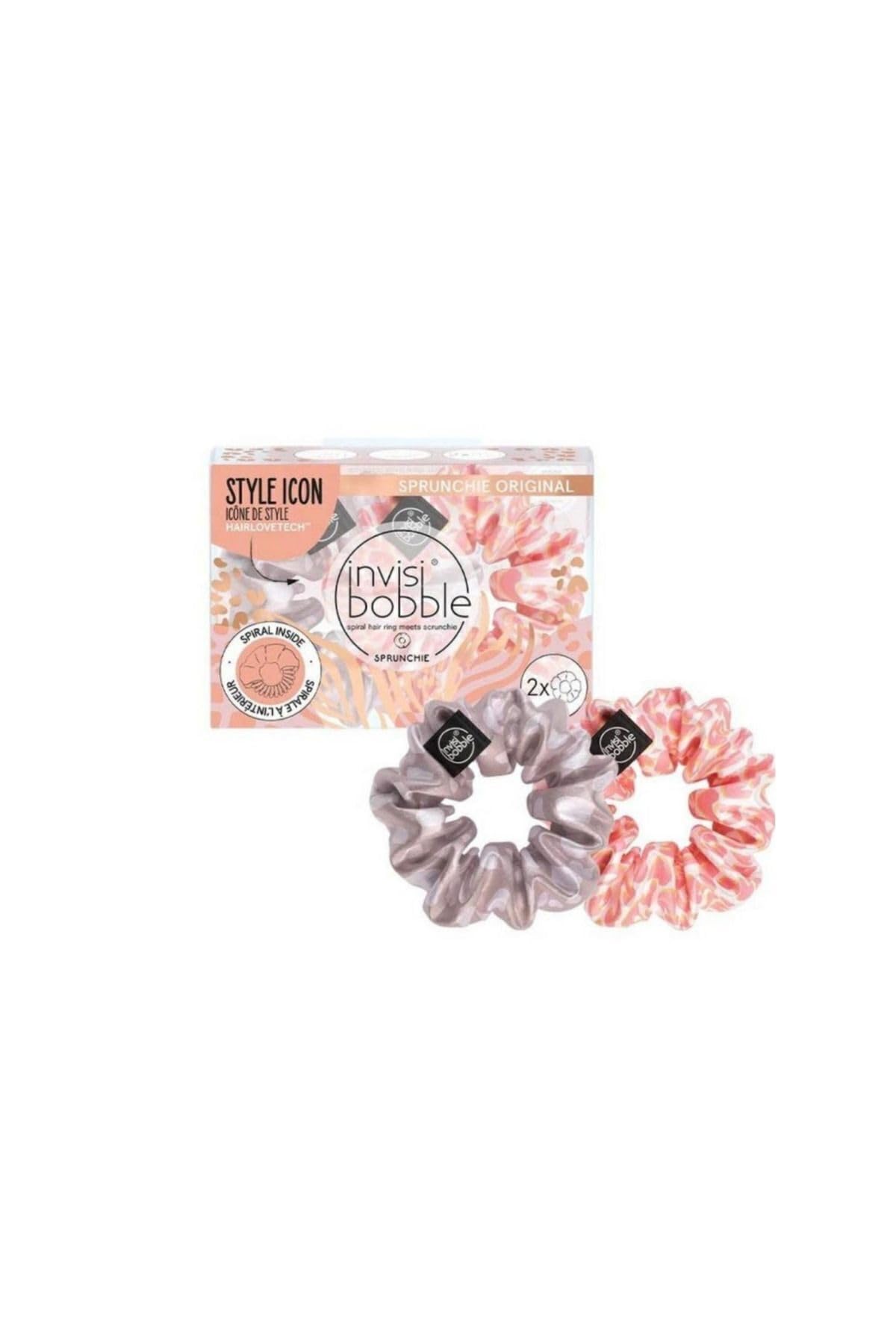 Invisibobble Sprunchie "We'll Always Have Panther" Duo Scrunchie Set I 2 x Pastel Hair Bobbles Girls & Women Satin Hair Bobbles I Limited Collection Urban Safari