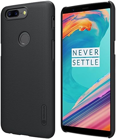 OnePlus 5T Case, Nillkin Ultra Slim Thin Case for OnePlus 5T, [Frosted] Durable Hard PC Back Cover Anti-Slip Back Finish Case for OnePlus 5T (Black)