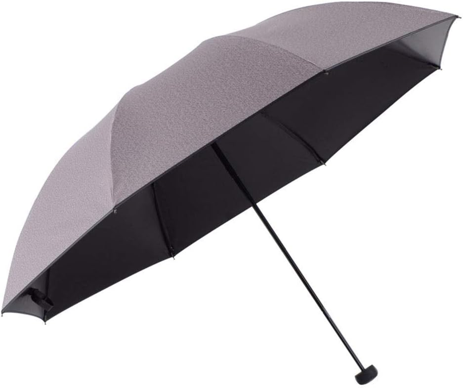 JBFZDS Folding Retractable Umbrella, Solid Color Business Sunshade