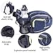 Innokids Fanny Pack with Water Bottle Holder Hiking Waist Pack Lumbar Waist Bag for Women Men Running Dog Walking Camping Travel