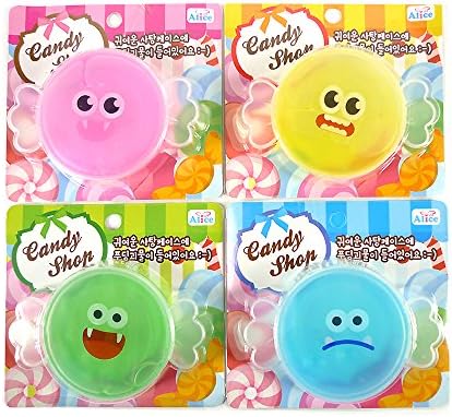 Pudding Monster in Candy Case Toy Soft Squeeze Squishy Jelly Pudding Toy (Random)