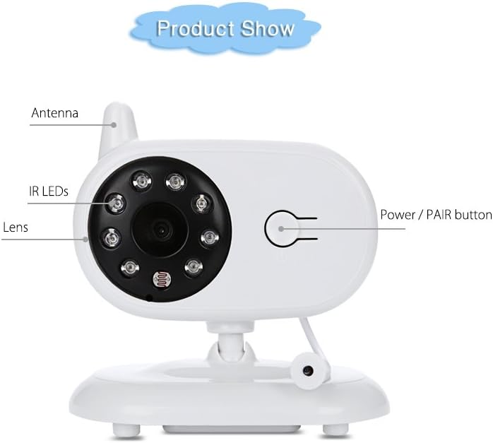 wireless digital video baby monitor 3.5 tft lcd monitor