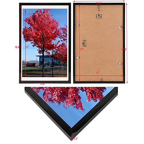Medog 11x17 9x15 Picture Frame Black Poster Frame Set of 1 Display