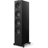 KEF Q11 Meta Floorstanding Tower Speaker (Each, Black) - Passive 3-Way Floor Standing Speaker with Uni-Q for Home Theater &amp; HiFi Stereo