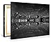 Large Canvas Print Wall Art – MANHATTAN SKYLINE – 40x30 Inch New York Cityscape Canvas Picture Stretched On A Wooden Frame – Giclee Canvas Printing – Hanging Wall Deco Picture / e6093