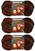 Bernat Softee Chunky Yarn Bundle Super Bulky 6, 3 Skeins, Terra Cotta Mist