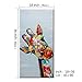 FLY SPRAY Framed 1 Panel 100% Hand Painted Oil Paintings Colorful Animal Cute Giraffe's Head Modern Abstract Painting Canvas Wall Art Home Decor