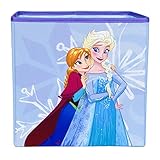 Frozen Else and Anna Collapsible Storage Bin by Disney - Cube Organizer for Closet, Kids Bedroom Box, Nursery Chest - Foldable Home Decor Basket Container with Strong Handles and Design
