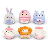 Squishmallows 2026 Easter Squad Bigfoot Teapot Bunny 5 Inch Mini Plush Doll, Set of 6