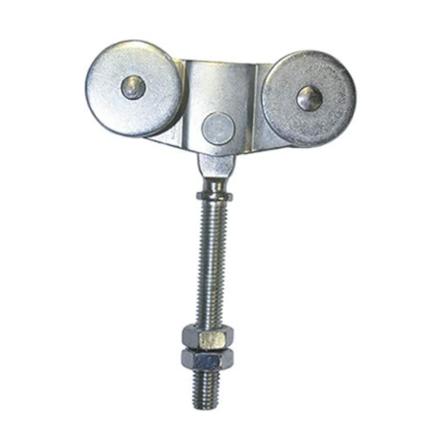 DOJA Barcelona Door Trolley Roller Industrial Double - U40 Galvanized Steel - Sliding Track Trolley Wheel for Sliding Door Guide Pulley in Wardrobe, Door Rail Trolley Wheel for Room Window Garage