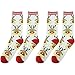 Novelty Cotton Socks, Gmall Funny Gift Holiday Fashion Fun Cool Casual Dress Socks for Men&Women