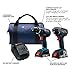 Bosch Power Tools Drill Set - CLPK232A-181 – 18-Volt Cordless Drill Driver/Impact Combo Kit with 2 Batteries, 18V Charger and Soft Carrying Case