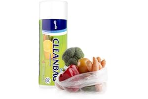 CLEANWRAP Food Storage Rolls (9.84 * 13.78-600 PCS) - Mom's Day Gifts: Mini & Produce Bags