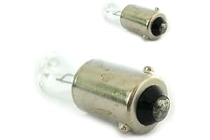 Carall 2 PCS Car Halogen Bulbs H6W BAX9s 12V 6W, For Headlight Car Bulbs, Beam Low/High Beam Fog Light Replacement