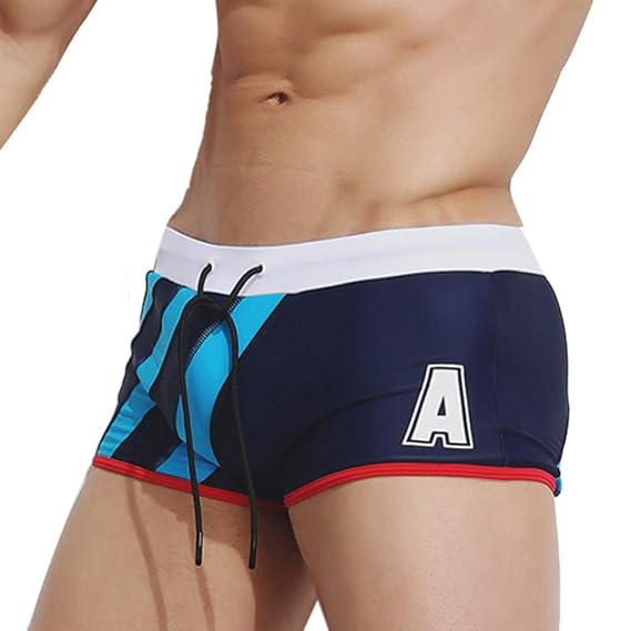 men's square leg swimwear