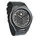 Treehut Wooden Watches for Men, Japanese Miyota Movement, Stylish Exotic Wrist Watch with Adjustable Stainless Steel Buckle, Leather Straps, Watch Made Real Ebony Wood, Relojes para Hombre