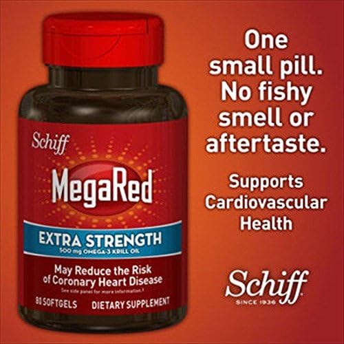 Doaaler(TM) Schiff Mega Red Extra Strength 500 mg Omega-3 Krill Oil 80 Softgels